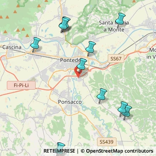 Mappa Via di Scopeto, 56025 Pontedera PI, Italia (6.03538)