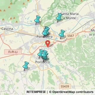 Mappa Via di Scopeto, 56025 Pontedera PI, Italia (3.23273)