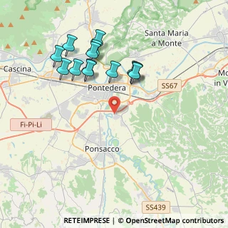 Mappa Via di Scopeto, 56025 Pontedera PI, Italia (3.95462)