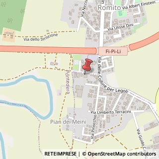 Mappa Via di Scopeto, 96, 56038 Ponsacco, Pisa (Toscana)