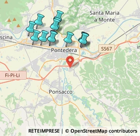 Mappa Via Pinocchio, 56038 Ponsacco PI, Italia (3.98)