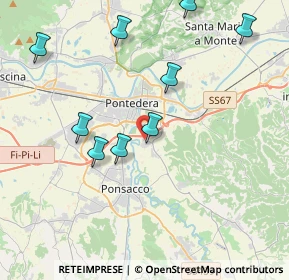 Mappa Via Pinocchio, 56038 Ponsacco PI, Italia (5.46833)
