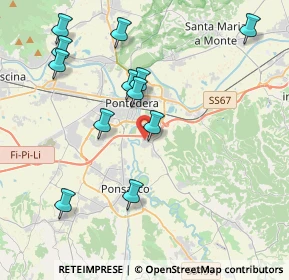 Mappa Via Pinocchio, 56038 Ponsacco PI, Italia (4.34167)