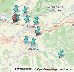 Mappa Via Pinocchio, 56038 Ponsacco PI, Italia (4.59385)