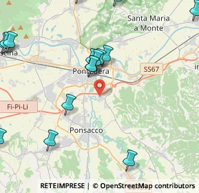 Mappa Via Pinocchio, 56038 Ponsacco PI, Italia (5.44813)