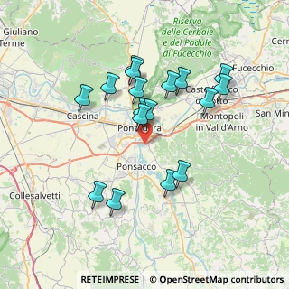 Mappa Via Pinocchio, 56025 Pontedera PI, Italia (6.96)