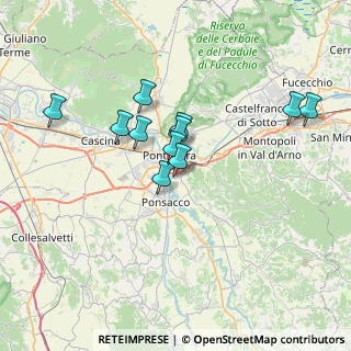 Mappa Via Pinocchio, 56025 Pontedera PI, Italia (6.18364)