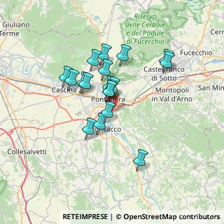 Mappa Via Pinocchio, 56025 Pontedera PI, Italia (5.86444)