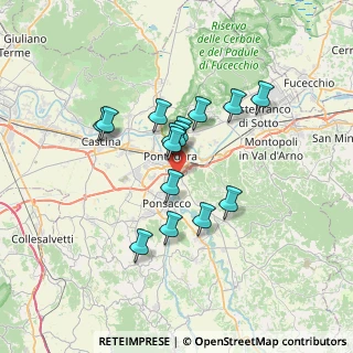 Mappa Via Pinocchio, 56025 Pontedera PI, Italia (5.67267)