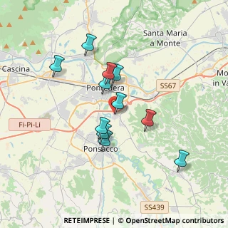 Mappa Via Pinocchio, 56025 Pontedera PI, Italia (3.12455)
