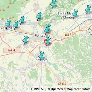 Mappa Via Pinocchio, 56025 Pontedera PI, Italia (5.24333)