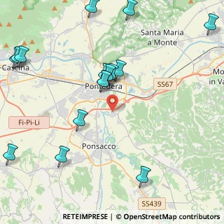 Mappa Via Pinocchio, 56025 Pontedera PI, Italia (5.44813)