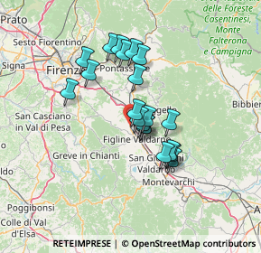 Mappa Via Nannicione, 50064 Figline e Incisa Valdarno FI, Italia (10.718)