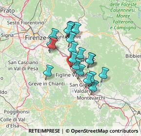 Mappa Via Nannicione, 50064 Figline e Incisa Valdarno FI, Italia (10.208)