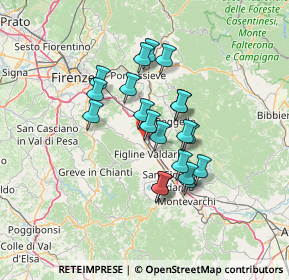 Mappa Via Nannicione, 50064 Figline e Incisa Valdarno FI, Italia (10.9565)