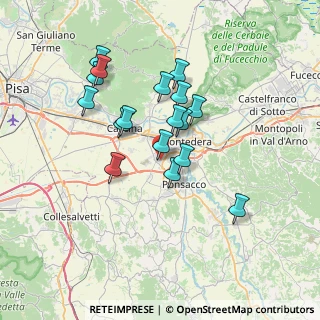 Mappa Zona Industriale Gello, 56025 Pontedera PI, Italia (6.28529)