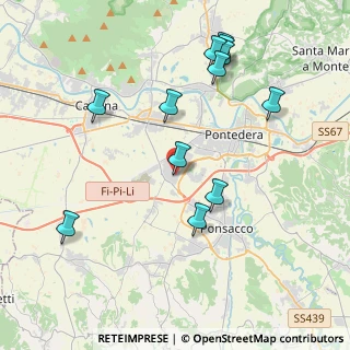 Mappa Zona Industriale Gello, 56025 Pontedera PI, Italia (4.44167)