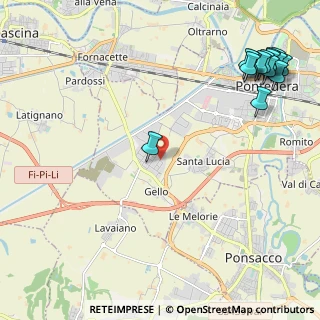 Mappa Zona Industriale Gello, 56025 Pontedera PI, Italia (3.24786)