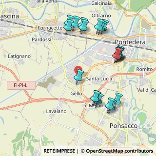 Mappa Zona Industriale Gello, 56025 Pontedera PI, Italia (2.3375)