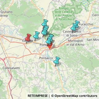 Mappa Via U. Dini, 56025 Pontedera PI, Italia (5.90083)