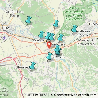 Mappa Via dell'Industria, 56025 Pontedera PI, Italia (5.73083)