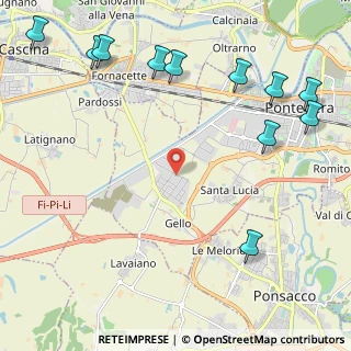 Mappa Via dell'Industria, 56025 Pontedera PI, Italia (3.08)