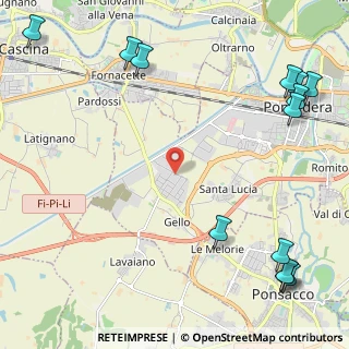 Mappa Via dell'Industria, 56025 Pontedera PI, Italia (3.48538)