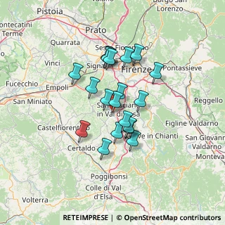 Mappa Via della Pesa, 50026 San Casciano in Val di pesa FI, Italia (10.845)