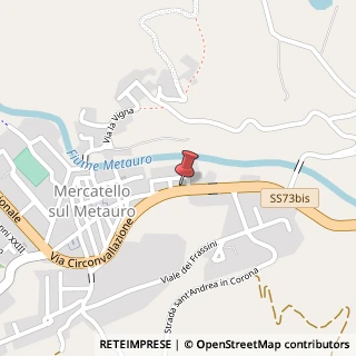 Mappa Via Nazionale, 1, 61040 Mercatello sul Metauro, Pesaro e Urbino (Marche)