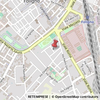 Mappa Via Leonida Bissolati, 11, 06034 Foligno, Perugia (Umbria)