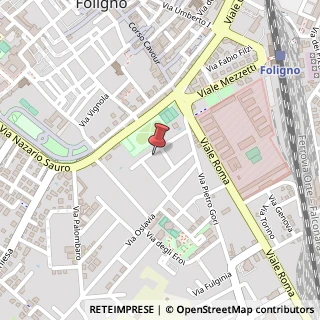 Mappa Via Francesco Fazi, 65, 06034 Foligno, Perugia (Umbria)