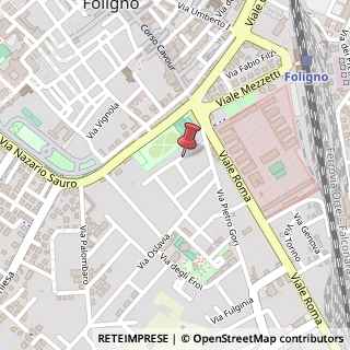 Mappa Via Francesco Fazi, 55, 06034 Foligno, Perugia (Umbria)