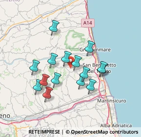 Mappa Via Antonio Gramsci, 63075 Acquaviva Picena AP, Italia (6.29)