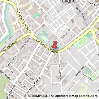 Mappa Via Arturo Toscanini, n. 7, 06034 Foligno, Perugia (Umbria)