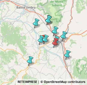 Mappa Via Lago di Corbara, 06031 Bevagna PG, Italia (5.67545)