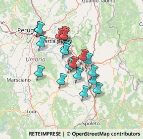 Mappa Via Lago di Corbara, 06031 Bevagna PG, Italia (11.23789)