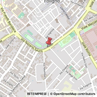 Mappa Via Nazario Sauro, 16/A, 06034 Foligno, Perugia (Umbria)