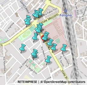 Mappa Via Pietro Gori, 06034 Foligno PG, Italia (0.194)