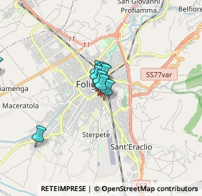 Mappa Via Pietro Gori, 06034 Foligno PG, Italia (1.44636)