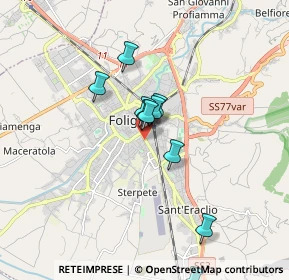 Mappa Via Pietro Gori, 06034 Foligno PG, Italia (1.75182)