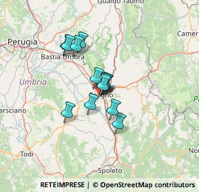 Mappa Viale Umbria, 06034 Foligno PG, Italia (8.83462)