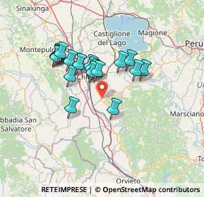 Mappa Via Icilio Vanni, 06062 Città della Pieve PG, Italia (11.8735)