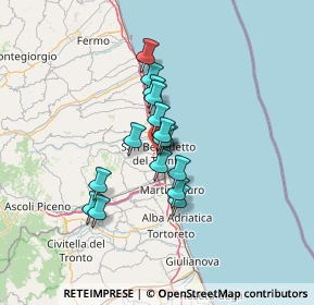 Mappa 63015 San Benedetto del Tronto AP, Italia (9.6575)