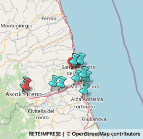 Mappa Via Galileo Galilei, 63030 Acquaviva Picena AP, Italia (10.44727)