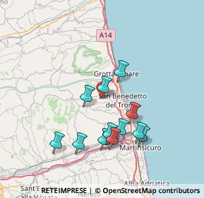 Mappa Via Galileo Galilei, 63030 Acquaviva Picena AP, Italia (6.995)