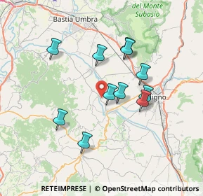 Mappa Via Santissima Annunziata, 06031 Bevagna PG, Italia (6.48636)