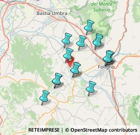 Mappa Via Santissima Annunziata, 06031 Bevagna PG, Italia (6.24867)