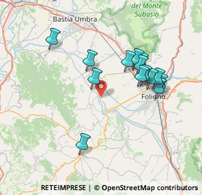 Mappa Via Santissima Annunziata, 06031 Bevagna PG, Italia (7.15643)