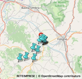 Mappa Via Santissima Annunziata, 06031 Bevagna PG, Italia (5.07083)