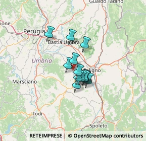 Mappa Via Santissima Annunziata, 06031 Bevagna PG, Italia (7.97538)